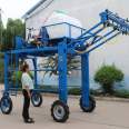 Pedestrian anti slip wheel mountain orchard spraying machine elevated self-propelled spraying machine seat driven four wheel spraying machine