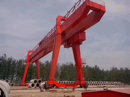 The mobile ground rail crane used in Heng'an Tailong Gate Crane Port Freight Yard has a simple structure and low cost