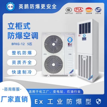 Explosion-proof air conditioning 2P3P5 vertical cabinet type air conditioning substation dangerous goods warehouse oil depot special air conditioning BFKG-12