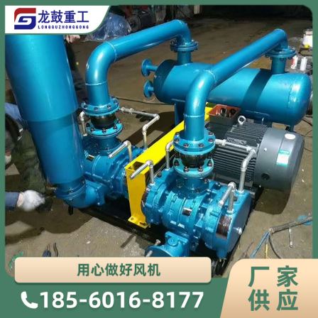 20KPa Roots blower anti-corrosion low speed environmental protection high vacuum Roots blower aquaculture fan