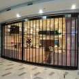 Wholesale manufacturer of Mingxuan aluminum alloy invisible doors for new shops, crystal folding doors, factory workshops, sliding doors