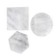 Round marble coasters, daily dining utensils, home insulation, customized processing, coffee coasters, desktop anti slip coasters