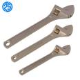 Jingsheng 8-inch explosion-proof adjustable wrench 10 inch copper Adjustable spanner 6-inch aluminum bronze adjustable wrench can be customized