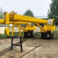 Small hydraulic telescopic crane Port bow unloading crane Dock fixed straight arm crane