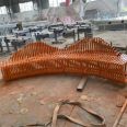 Garden Leisure Landscape Seats, Finished Iron Art Plastic Wood Long Strip Seats Processing Factory, Beautiful and Anticorrosive