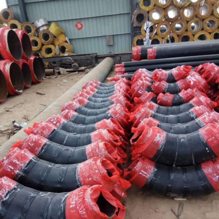 Rongcheng Teda insulated elbow, polyurethane foam polyethylene outer protective pipe, rock wool wrapped with calcium silicate tile steel sleeve