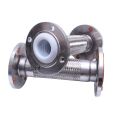 Stainless steel lined PTFE large diameter flange compensator soft joint metal hose 304 braided steam corrugated pipe