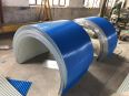 Conveyor arc protective cover, belt arc tile dust cover, arc rain proof sealing cover, semi circular galvanized plate, color steel