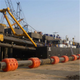 Water dredging pipeline combined pontoon surface engineering sand pumping and dredging floating body