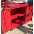 Red printing thickened steel fire fighting equipment Double door tool cabinet of Cart