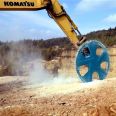 WJ-180 Excavator with Saw Blade Rock Saw Excavator with Saw Stone Machine Modified to Large Disk Saw in Mining, China Delida