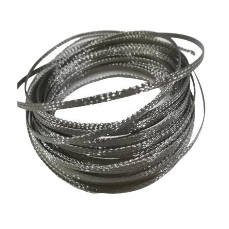 High temperature resistant stainless steel braided tape metal soft connection 304 stainless steel wire corrosion-resistant braided hose processing