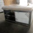 304 stainless steel worktable kitchen hotel Sliding door operating table loading table household commercial storage locker