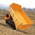 Agricultural rubber track dump truck chassis dump transport vehicle track four different vehicles