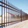 Zinc steel fence railing, sports field iron fence, factory spray plastic fence net