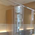 Simple shower room, bathroom door, dry and wet separation glass partition, bathroom screen, shower screen