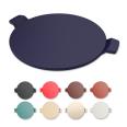 Cordierite pizza baking stone kaolin temperature resistant plate oven oven baking pan round pizza slate with handle