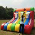 Children's colorful inflatable nine palace grid toys with thickened PVC mobile sports competition air film exclusively provided