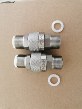 Huaao Q/ZB275-77-8 M22 * 1.5 open closed stainless steel quick plug and quick change oil pipe quick connector