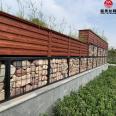 Customized welded gabion mesh, welded mesh installation, stone cage, park angle steel welded gabion mesh wall