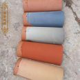 Spanish clay tile Chinese style long tube tile colored villa roof tile manufacturer Shenghao Ceramics