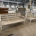 Garden Leisure Landscape Seats, Finished Iron Art Plastic Wood Long Strip Seats Processing Factory, Beautiful and Anticorrosive