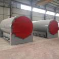 Large stainless steel carbonization furnace with smokeless logs to increase yield and prevent temperature emission inside the furnace