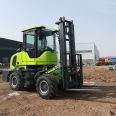 Off road forklift 3t four-wheel drive multi-function hydraulic stacker lift Cart 5t integrated diesel forklift