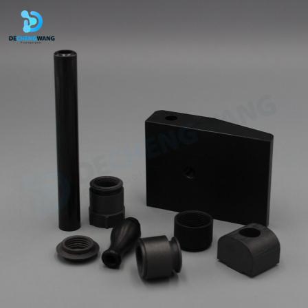 Dechuang Processing PTFE Filled Graphite Parts PTFE Modified Material Parts PTFE Shaped Parts