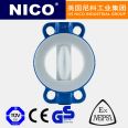 Nico NICO imported pneumatic clamp adjustment stainless steel fluorine lined butterfly valve, American imported brand butterfly valve