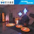 Flexible ribbon LED shaped screen with Mobius ring, cylindrical sphere, triangular creative screen