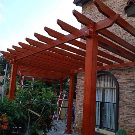 2022 Outdoor Scenic Area Anticorrosive Wood Flower Frame Multifunctional Insect and Mold Resistant Grape Frame Shading Design and Construction