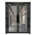 Crystal nano silicon double door fireproof glass door is stable and reliable, with product report Baodun