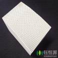 High temperature white honeycomb ceramic thermal storage body with strong compressive strength, supplied by manufacturers as kiln filler