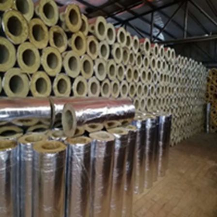 Customizable aluminum foil Glass wool tube shell High temperature glass wool insulation tube Good thermal insulation performance