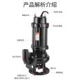 30416L stainless steel sewage pump kaipole non clogged pipeline sewage pump energy-saving variable frequency floating ball automatic BT4