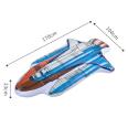 Super large water children adult inflatable ride floating bed floating row rocket floating entertainment Surfboard swimming supplies