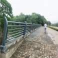 Customized square tube bridge guardrails on both sides of the bridge, sprayed with plastic paint, beautiful and sturdy