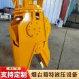 Small excavator equipped with Yi Te hydraulic shear, high efficiency steel bar shear, demolition engineering, scrap steel base processing