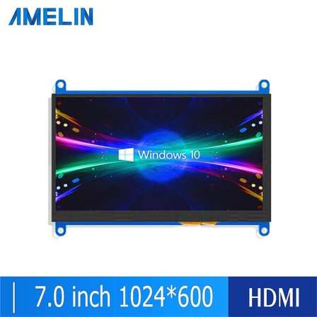 7-inch HDMI Raspberry Pi Display Screen IPS Perspective LCD Module Screen Driver Board Capacitor Touch Integrated Machine