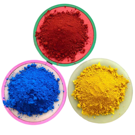 Iron oxide dye supply for paint coloring Iron oxide red black blue green yellow purple gray powder