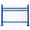 Community wall safety isolation fence, road isolation zinc steel guardrail, rural courtyard wall spray plastic fence