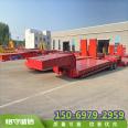 Double section hydraulic ladder, low flat semi trailer, one bridge, 12.5m excavator board trailer, two bridges optional