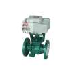 Q941F46-16C DN40 Electric Fluorine Lined Regulating Ball Valve