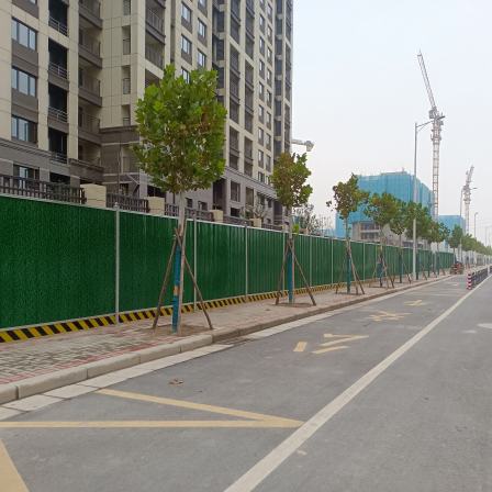 Temporary construction and protection of municipal road color steel fences, on-site fabrication and assembly for convenient disassembly and assembly