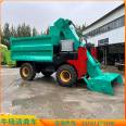 Diesel manure truck for fecal transportation, used for collecting cow manure on the ground, used for transporting manure, used for shoveling and cleaning feces on the ground