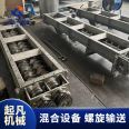 Titanium double screw feeder horizontal U-groove feeder corrosion-resistant screw conveyor