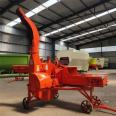 Diesel three wheel hay cutter, mobile silage crusher, 8-ton high spray straw kneading machine