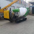 Crawler type Concrete mixer 2 square tank truck cement mixer transport vehicle Tengwan Machinery