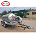 2.5 ton stainless steel mobile water supply vehicle Shenzeng mechanical liquid transport vehicle oil tank trailer